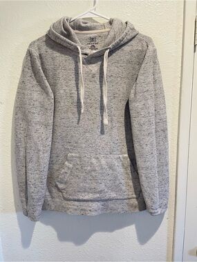 George Men's Small Heather Gray Hooded Pullover Drawstring Hooded Sweatshirt